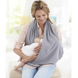 Dark Gray Nursing Cover Scarf